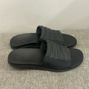 OluKai Maha 'Olu men's Black Size Sandal Size 10